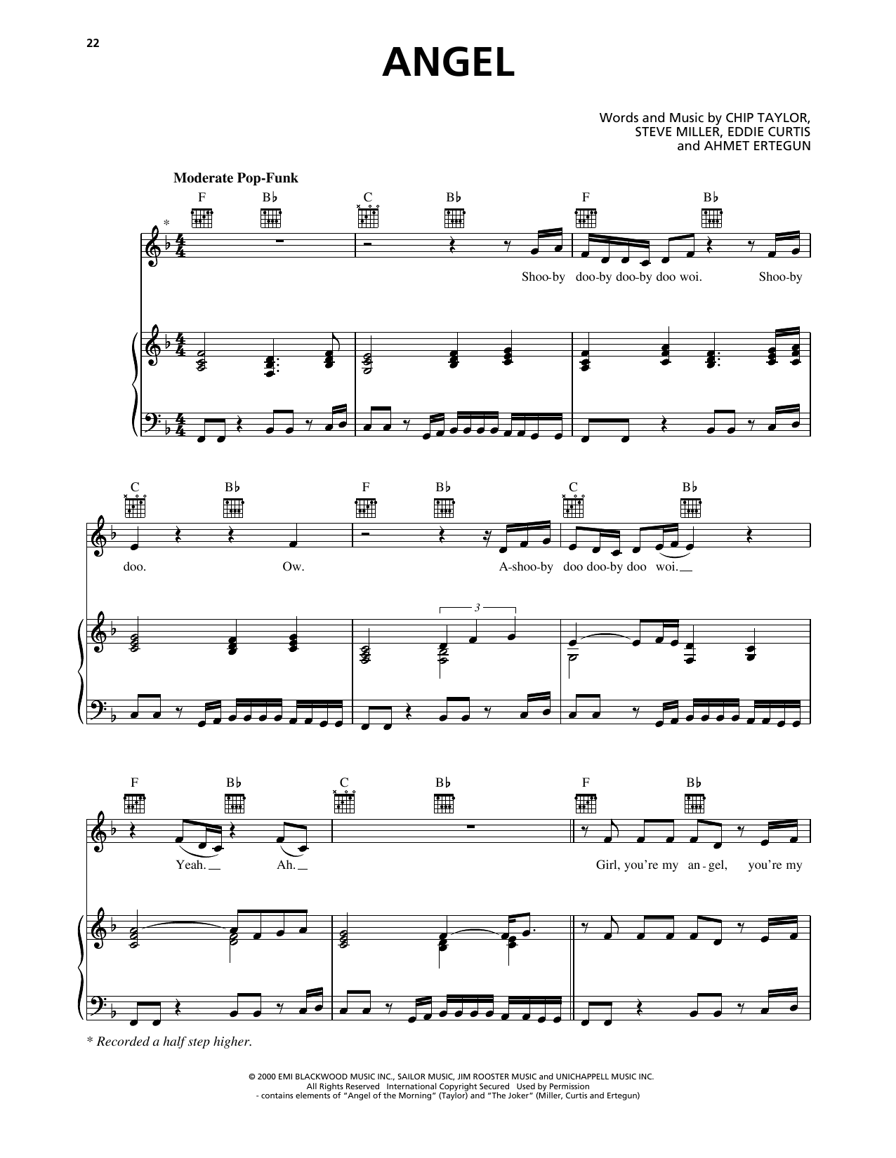 Shaggy and Rayvon Angel sheet music notes and chords arranged for Piano, Vocal & Guitar Chords (Right-Hand Melody)