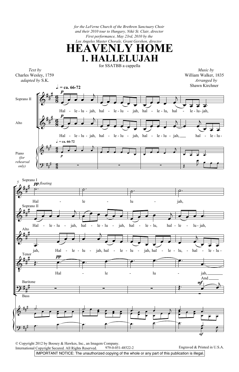 Shawn Kirchner Heavenly Home sheet music notes and chords arranged for SATB Choir
