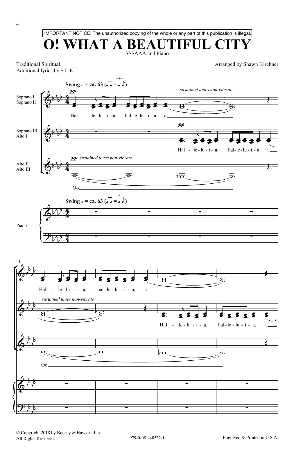 Shawn Kirchner O! What A Beautiful City sheet music notes and chords arranged for SSA Choir