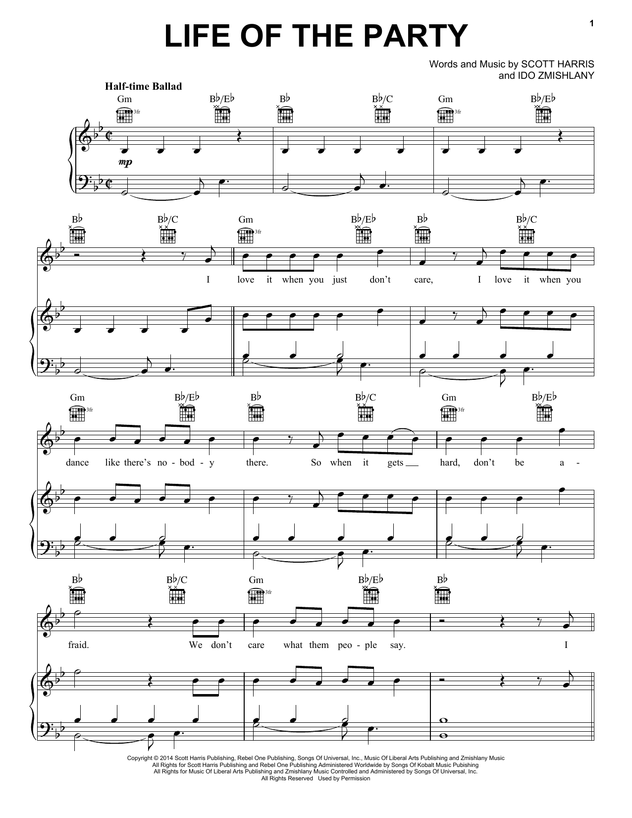 Shawn Mendes Life Of The Party sheet music notes and chords arranged for Easy Piano