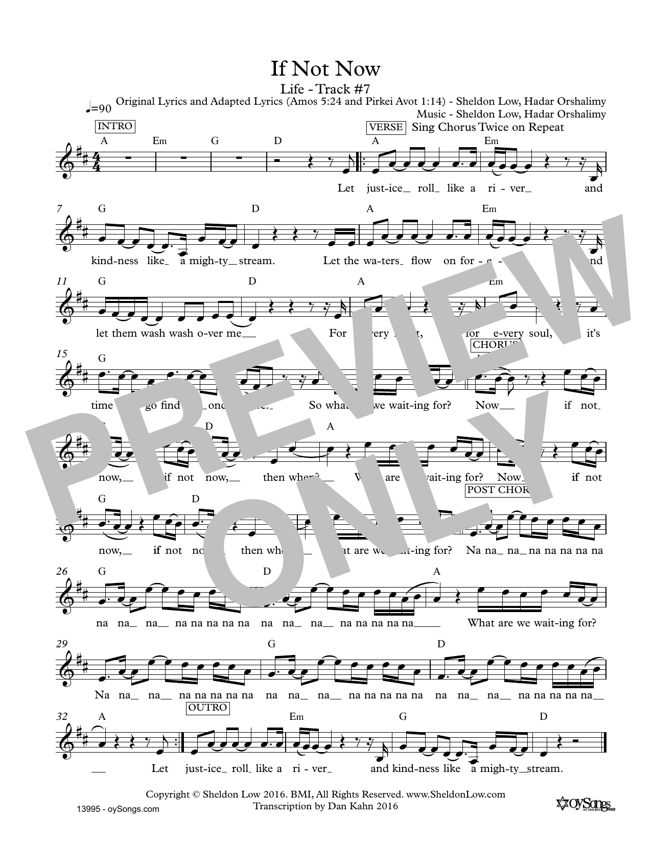 Sheldon Low If Not Now sheet music notes and chords arranged for Lead Sheet / Fake Book