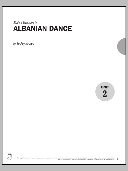 Shelley Hanson Guides to Band Masterworks, Vol. 5 - Student Workbook - Albanian Dance sheet music notes and chords arranged for Instrumental Method