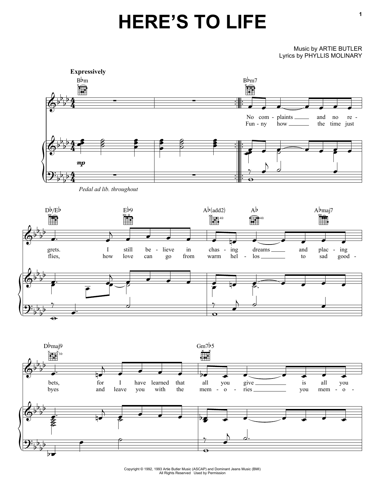 Shirley Horn Here's To Life sheet music notes and chords arranged for Cello Solo