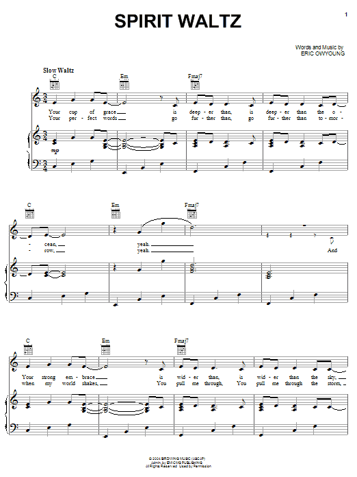 Something Like Silas Spirit Waltz sheet music notes and chords arranged for Piano, Vocal & Guitar Chords (Right-Hand Melody)