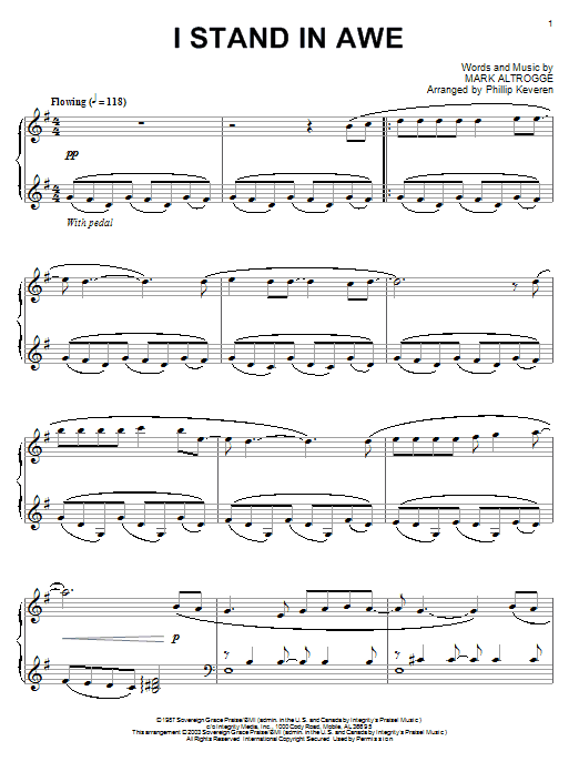 Sovereign Grace Music I Stand In Awe (arr. Phillip Keveren) sheet music notes and chords arranged for Piano Solo