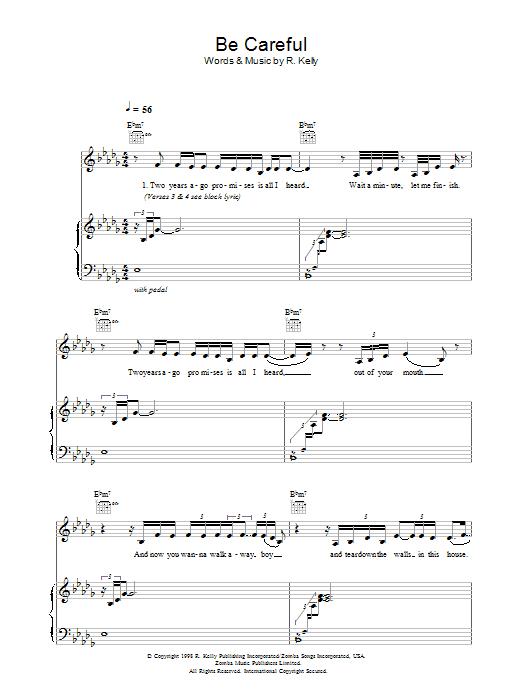 Sparkle Be Careful sheet music notes and chords arranged for Guitar Chords/Lyrics