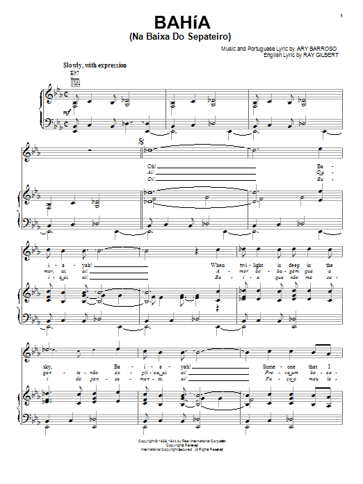 Stan Getz Bahia (Na Baixa Do Sapateiro) sheet music notes and chords arranged for Tenor Sax Transcription