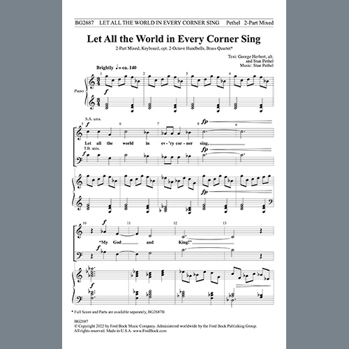 Easily Download Stan Pethel Printable PDF piano music notes, guitar tabs for  SATB Choir. Transpose or transcribe this score in no time - Learn how to play song progression.