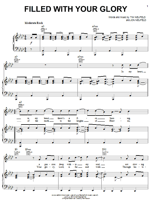 Starfield Filled With Your Glory sheet music notes and chords arranged for Lead Sheet / Fake Book