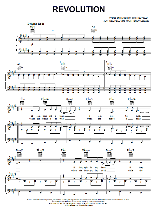 Starfield Revolution sheet music notes and chords arranged for Piano, Vocal & Guitar Chords (Right-Hand Melody)