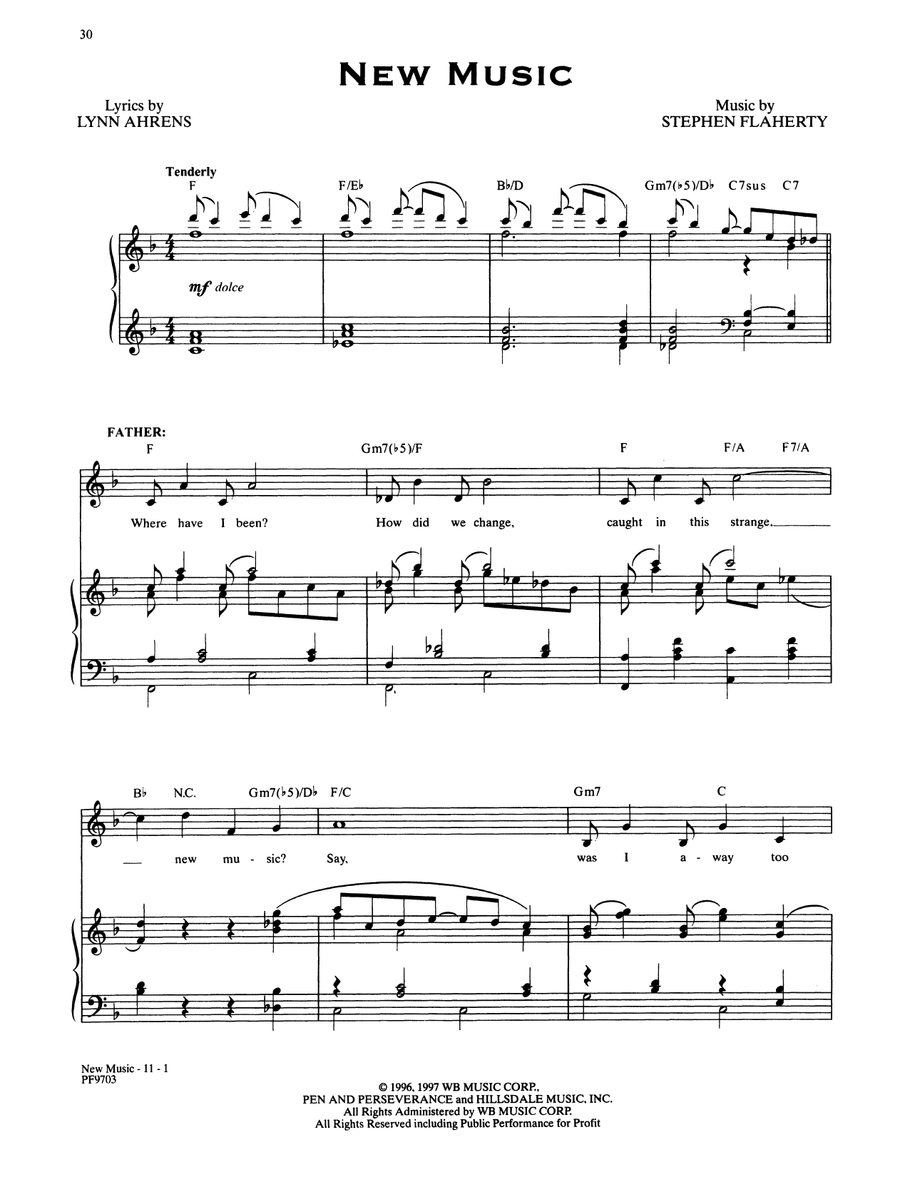 Stephen Flaherty and Lynn Ahrens New Music (from Ragtime: The Musical) sheet music notes and chords arranged for Piano & Vocal
