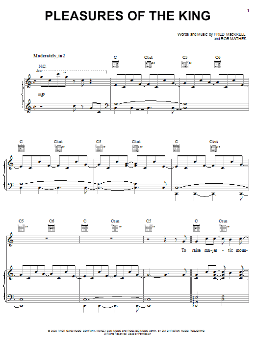 Steve Green Pleasures Of The King sheet music notes and chords arranged for Guitar Chords/Lyrics
