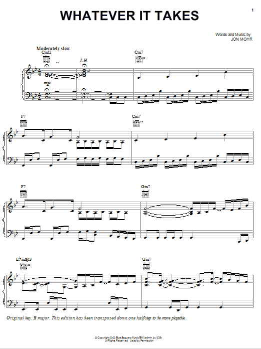 Steve Green Whatever It Takes sheet music notes and chords arranged for Piano, Vocal & Guitar Chords (Right-Hand Melody)