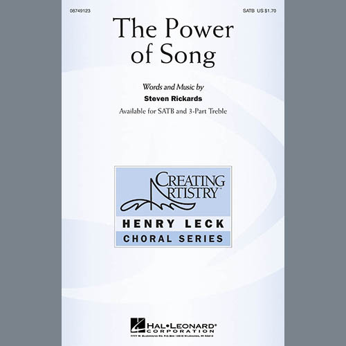 Easily Download Steve Rickards Printable PDF piano music notes, guitar tabs for  3-Part Treble Choir. Transpose or transcribe this score in no time - Learn how to play song progression.