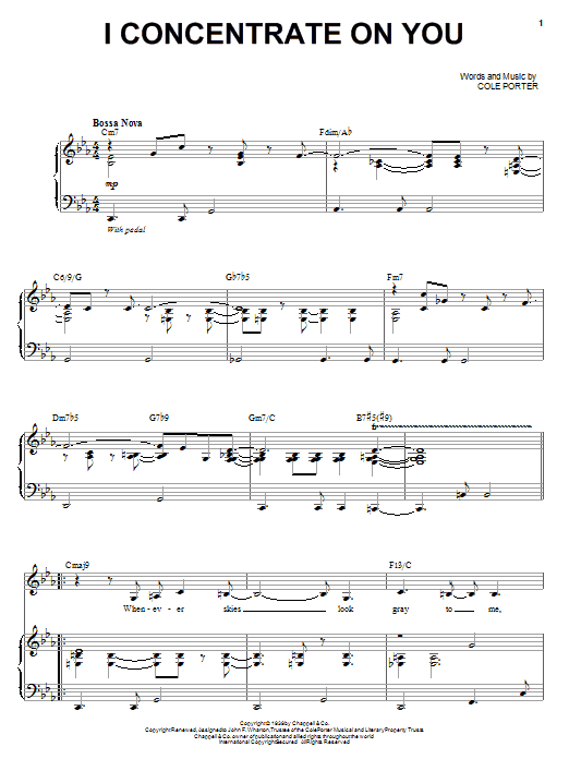 Steve Tyrell I Concentrate On You sheet music notes and chords arranged for Piano & Vocal