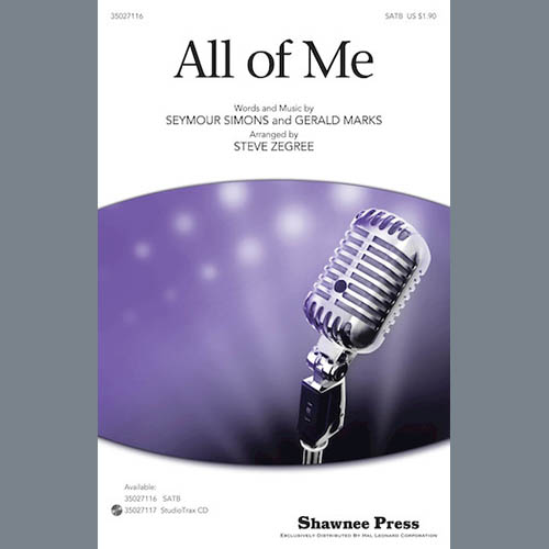 Easily Download Steve Zegree Printable PDF piano music notes, guitar tabs for  SATB Choir. Transpose or transcribe this score in no time - Learn how to play song progression.