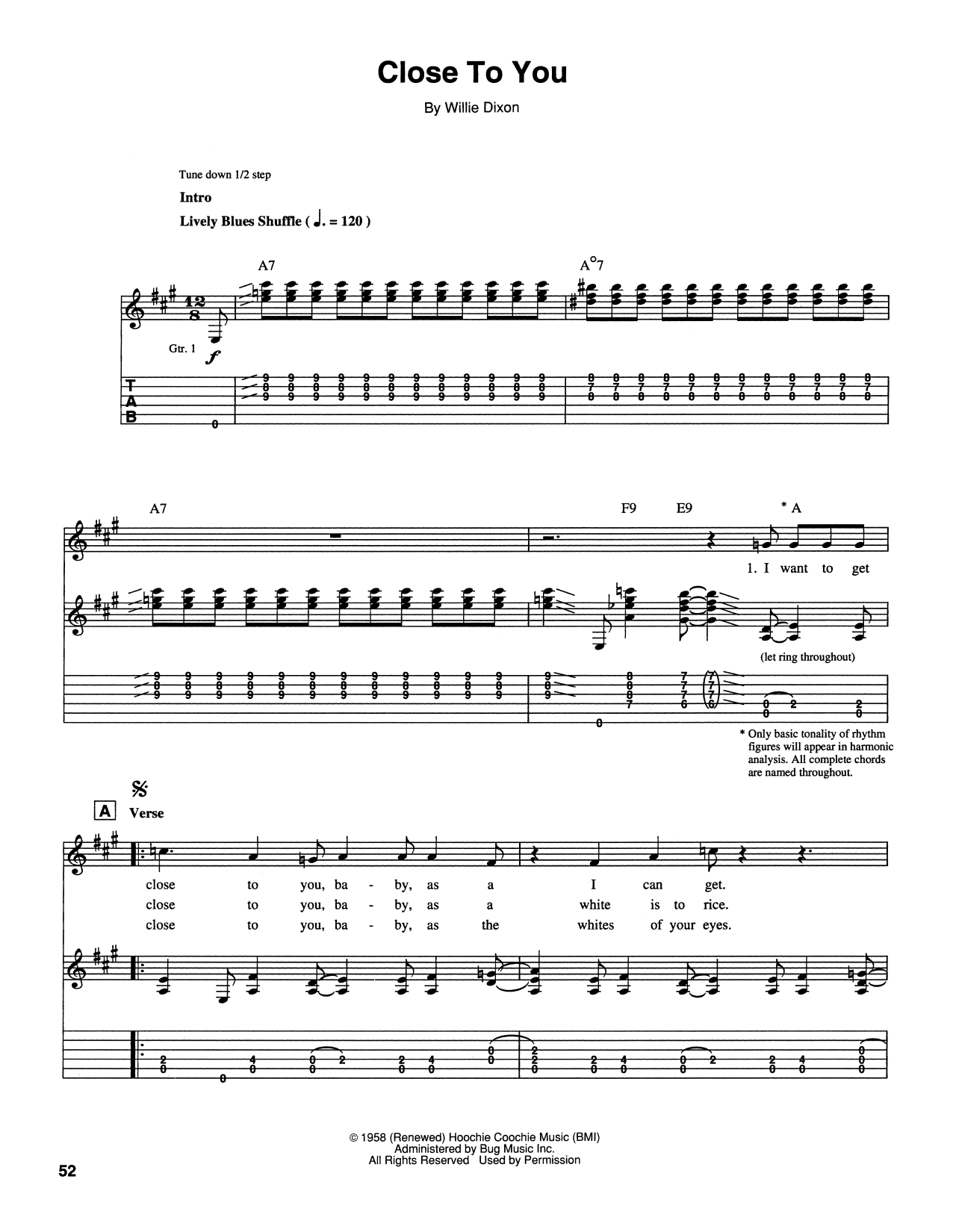 Stevie Ray Vaughan Close To You (I Wanna Get) sheet music notes and chords arranged for Guitar Tab