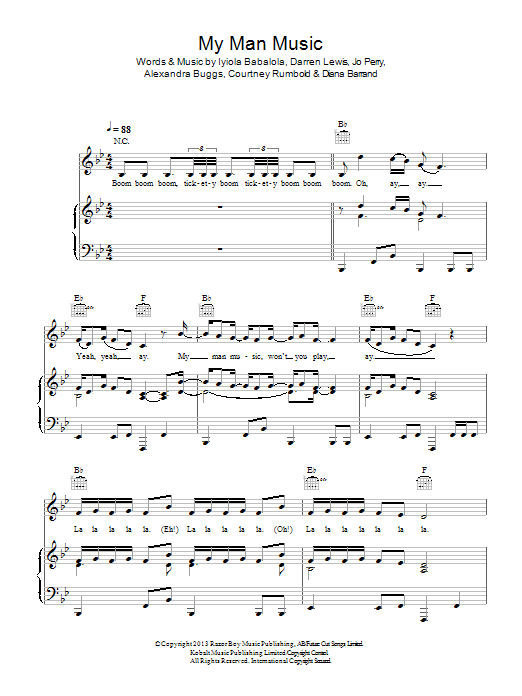 Stooshe My Man Music sheet music notes and chords arranged for Piano, Vocal & Guitar Chords