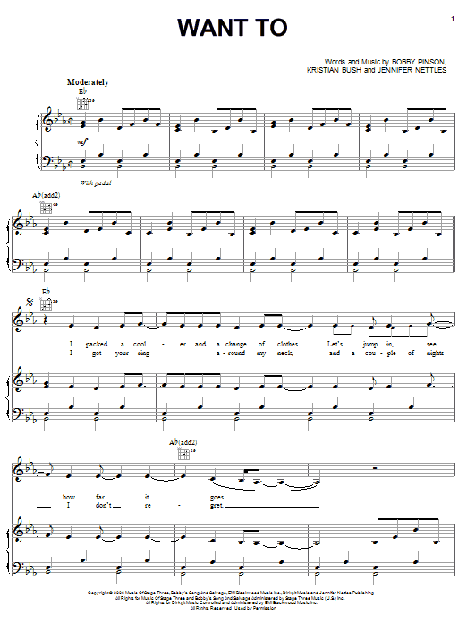 Sugarland Want To sheet music notes and chords arranged for Easy Guitar Tab