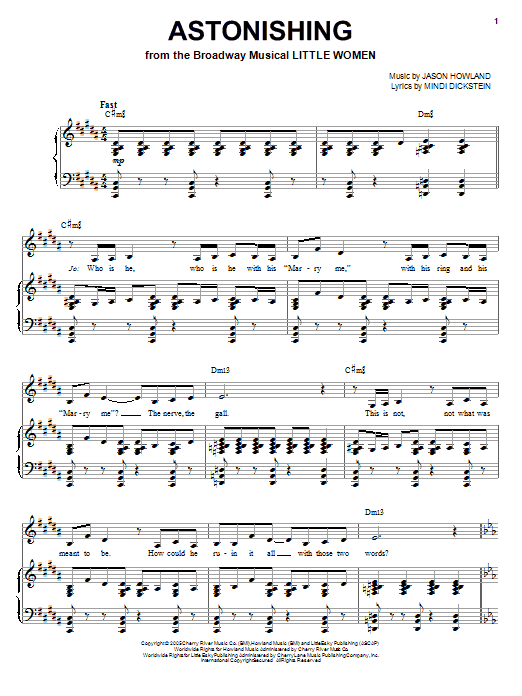 Sutton Foster Astonishing sheet music notes and chords arranged for Lead Sheet / Fake Book