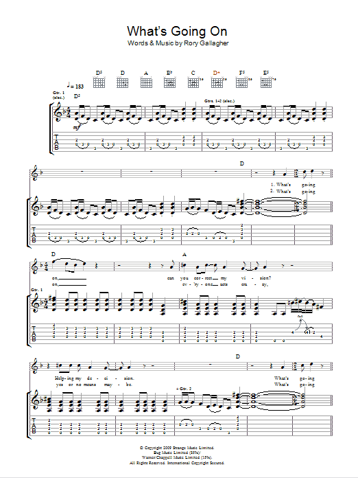 Taste What's Going On sheet music notes and chords arranged for Guitar Tab