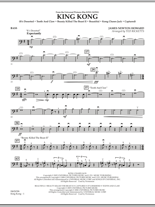 Ted Ricketts King Kong - String Bass sheet music notes and chords arranged for Orchestra