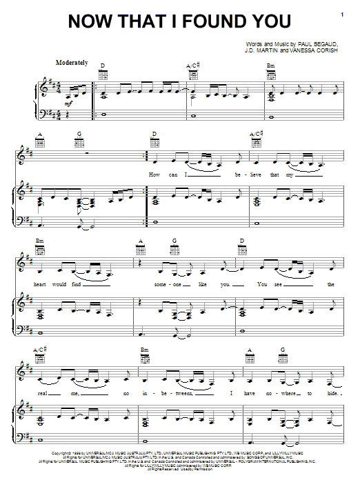 Terri Clark Now That I Found You sheet music notes and chords arranged for Piano, Vocal & Guitar Chords (Right-Hand Melody)