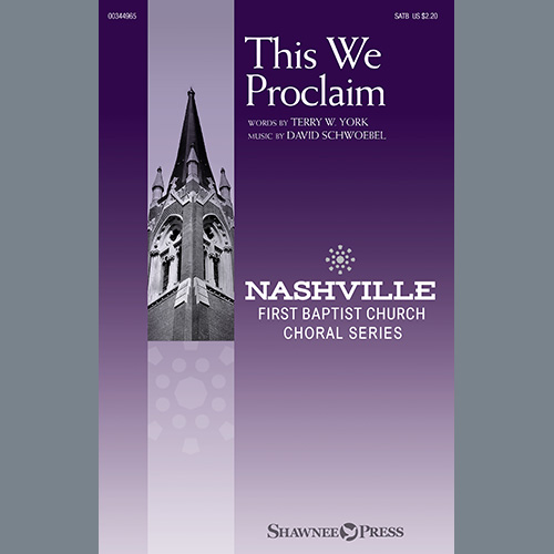 Easily Download Terry W. York and David Schwoebel Printable PDF piano music notes, guitar tabs for  SATB Choir. Transpose or transcribe this score in no time - Learn how to play song progression.