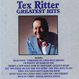 Tex Ritter 'The Deck Of Cards' Piano, Vocal & Guitar Chords (Right-Hand Melody)