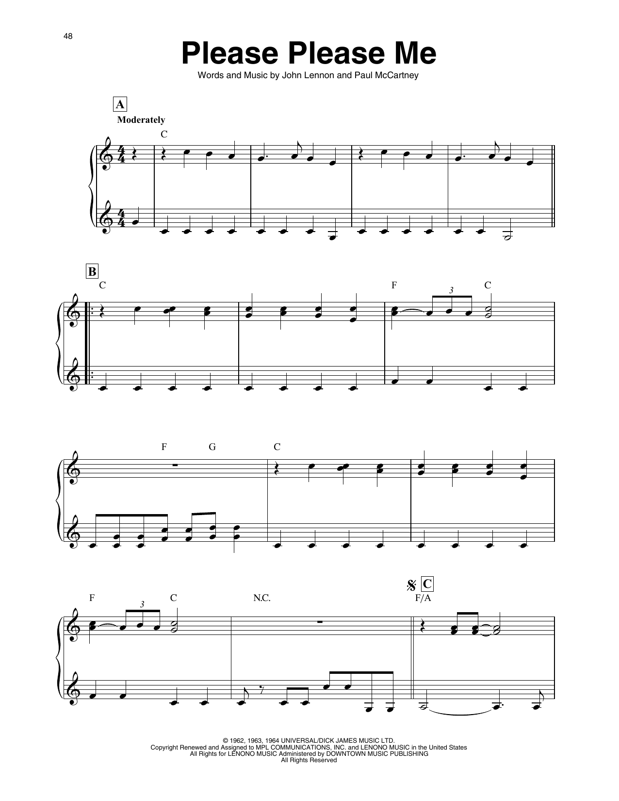 The Beatles Please Please Me (arr. Maeve Gilchrist) sheet music notes and chords arranged for Harp