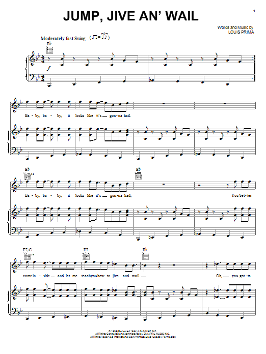 The Brian Setzer Orchestra Jump, Jive An' Wail sheet music notes and chords arranged for Cello Solo