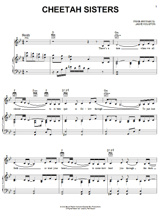 The Cheetah Girls Cheetah Sisters sheet music notes and chords arranged for Piano, Vocal & Guitar Chords (Right-Hand Melody)