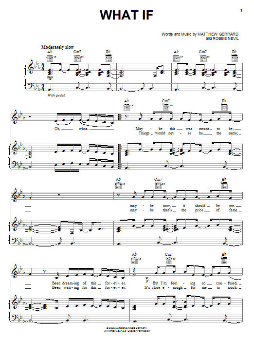 The Cheetah Girls What If sheet music notes and chords arranged for Piano, Vocal & Guitar Chords (Right-Hand Melody)