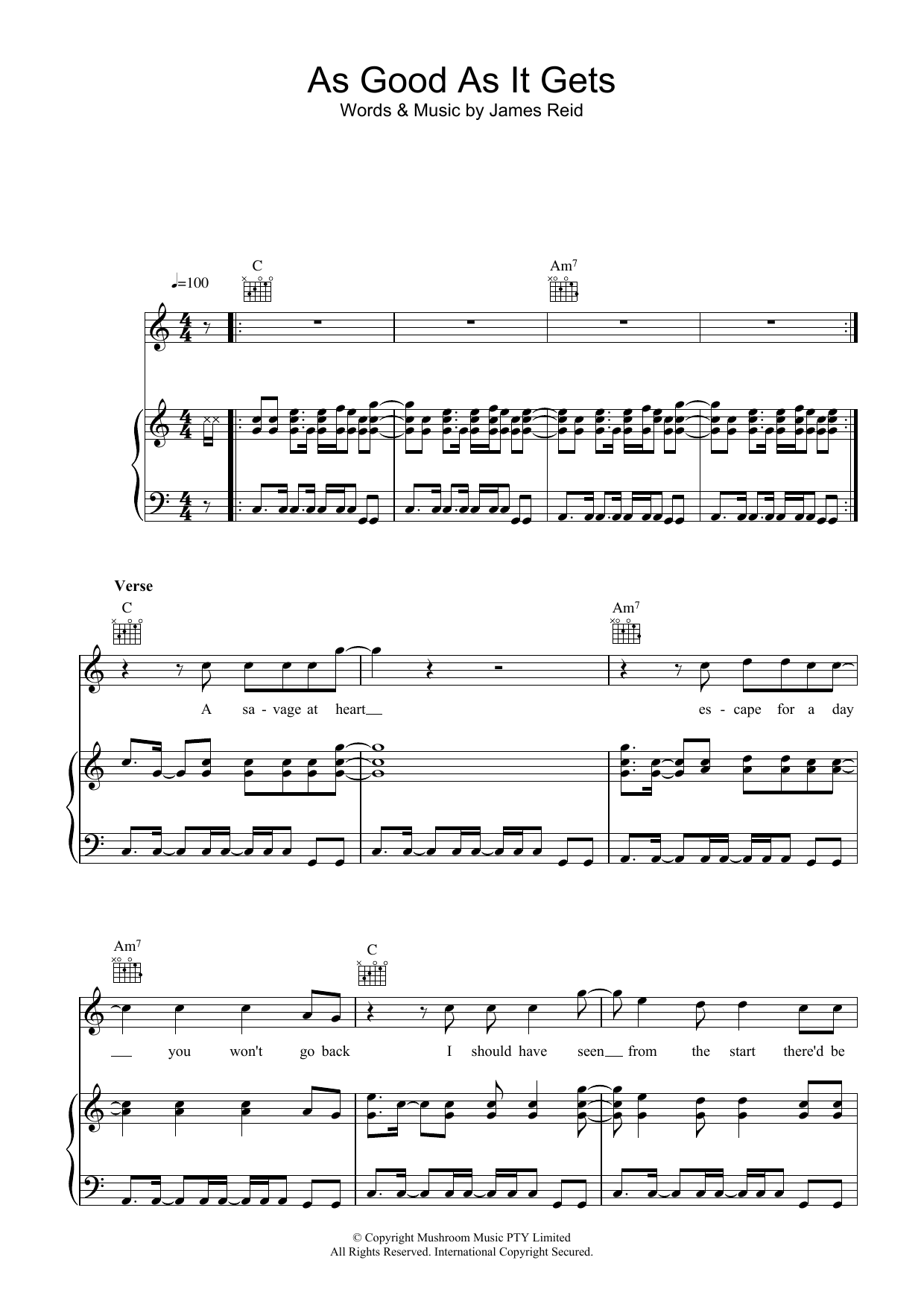 The Feelers As Good As It Gets sheet music notes and chords arranged for Piano, Vocal & Guitar Chords
