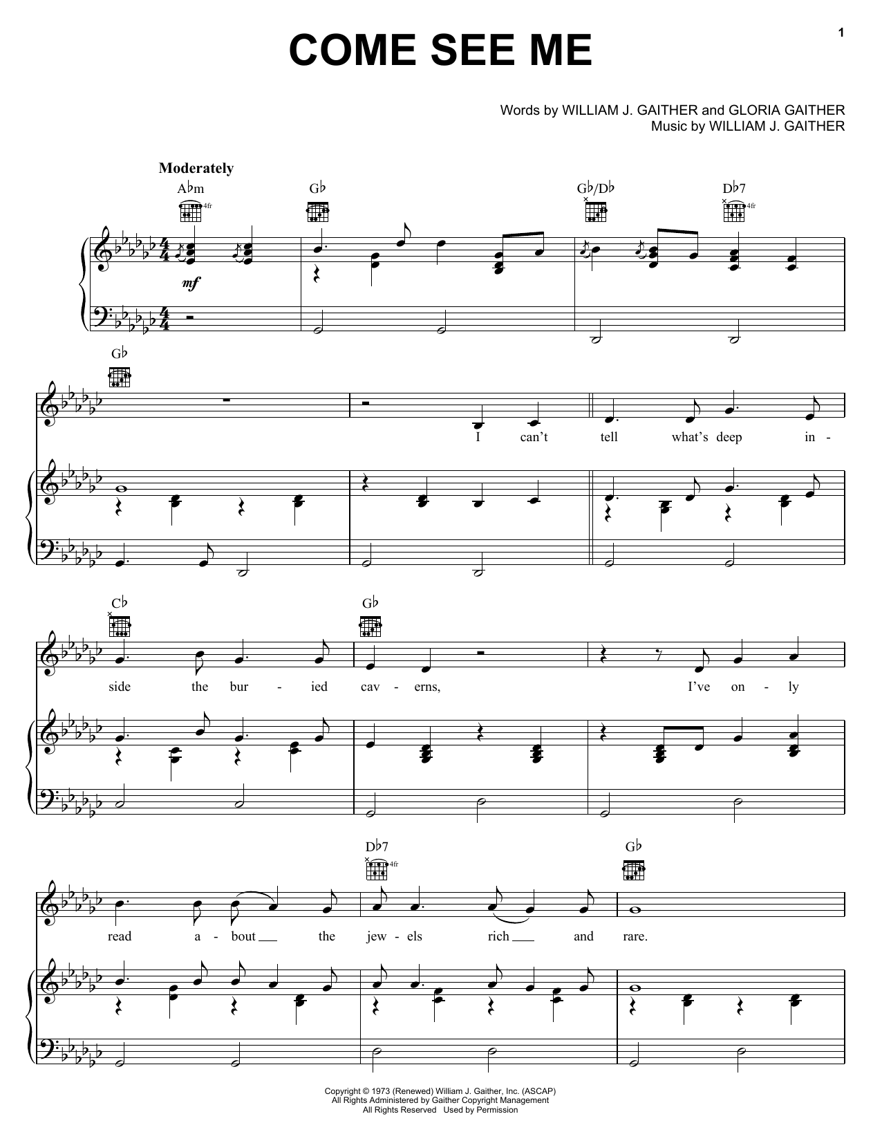 The Hoppers Come See Me sheet music notes and chords arranged for Piano, Vocal & Guitar Chords (Right-Hand Melody)