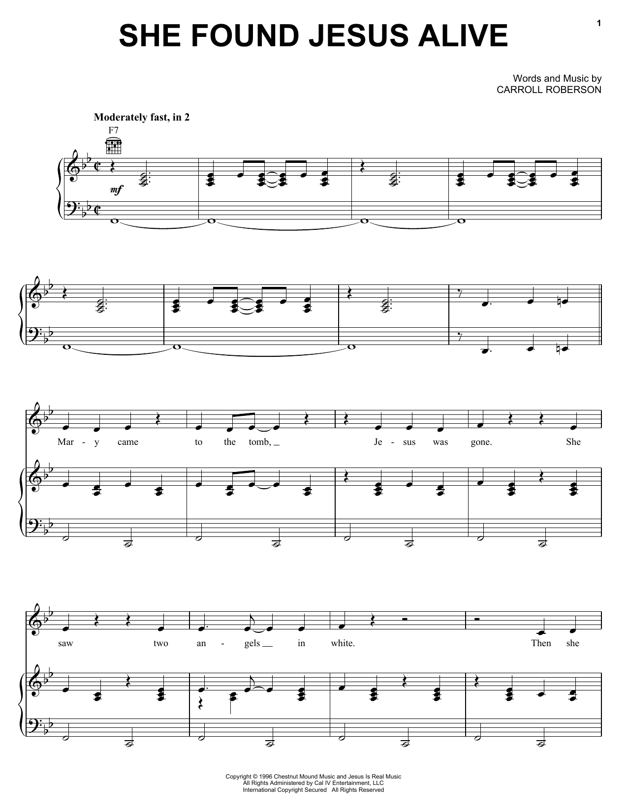 The Hoppers She Found Jesus Alive sheet music notes and chords arranged for Piano, Vocal & Guitar Chords (Right-Hand Melody)