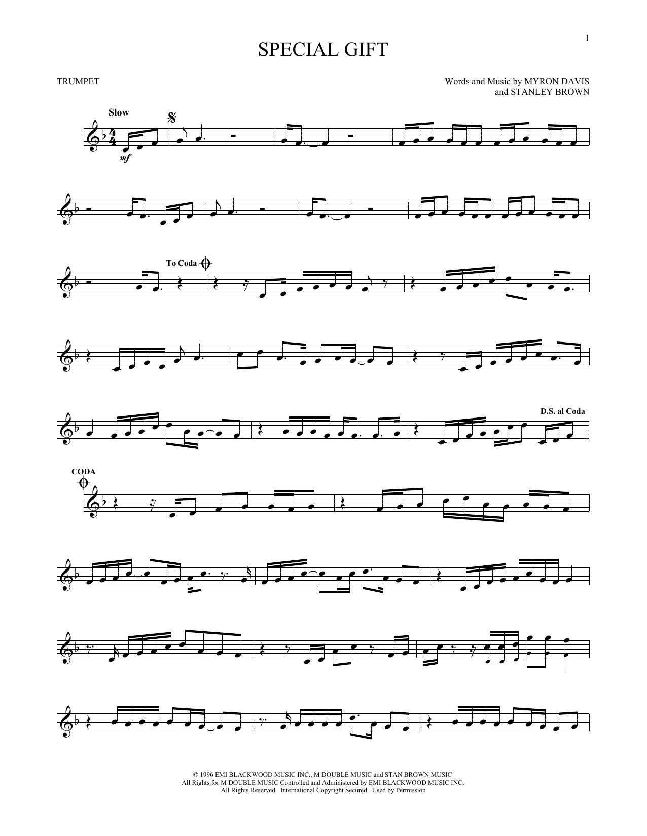 The Isley Bros. Special Gift sheet music notes and chords arranged for French Horn Solo