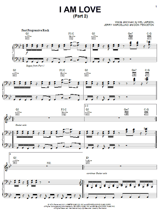 The Jackson 5 I Am Love (Part 2) sheet music notes and chords arranged for Piano, Vocal & Guitar Chords (Right-Hand Melody)