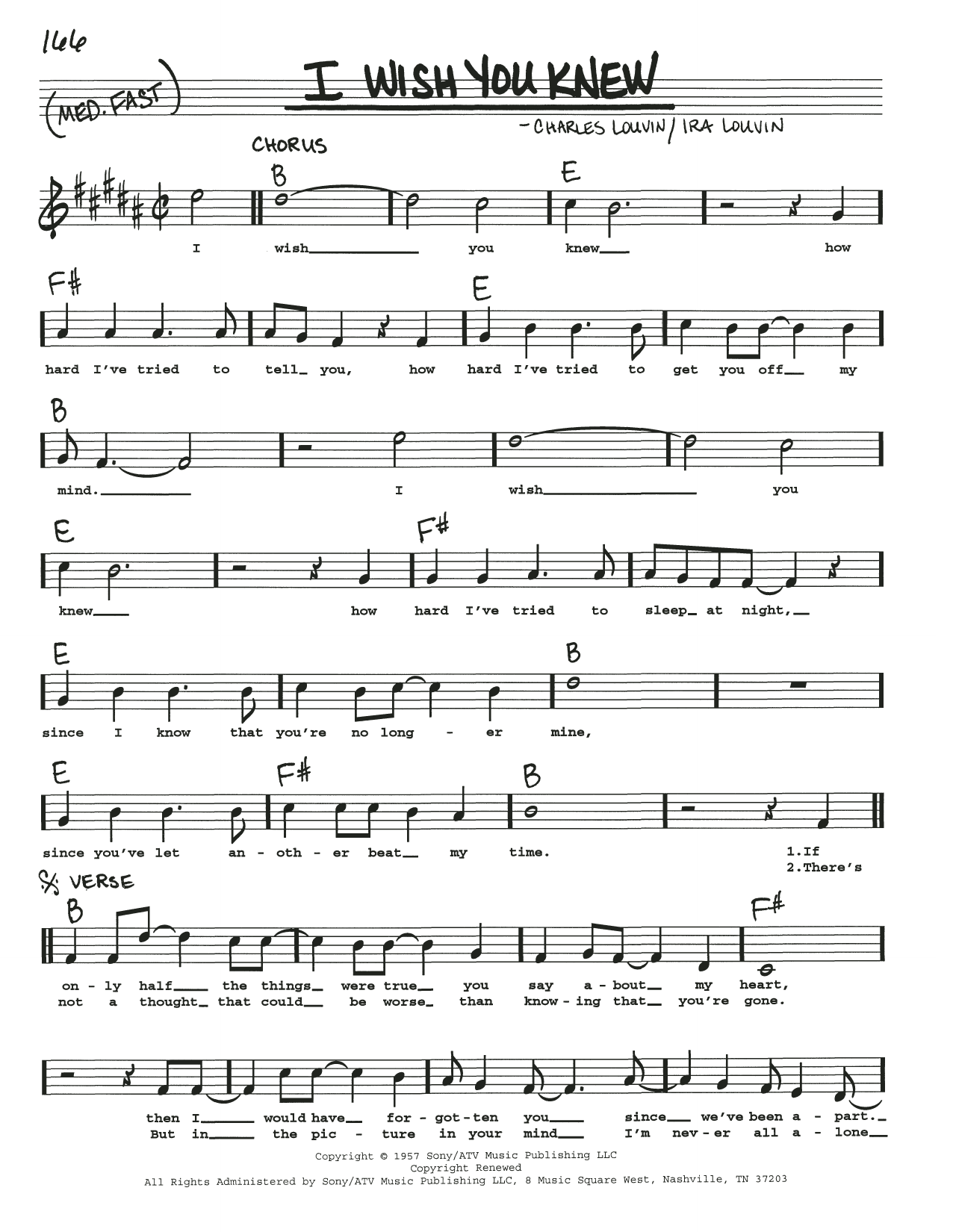 Ira Louvin I Wish You Knew sheet music notes and chords arranged for Banjo Tab
