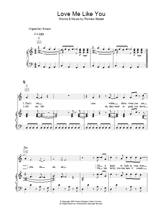 The Magic Numbers Love Me Like You sheet music notes and chords arranged for Drums