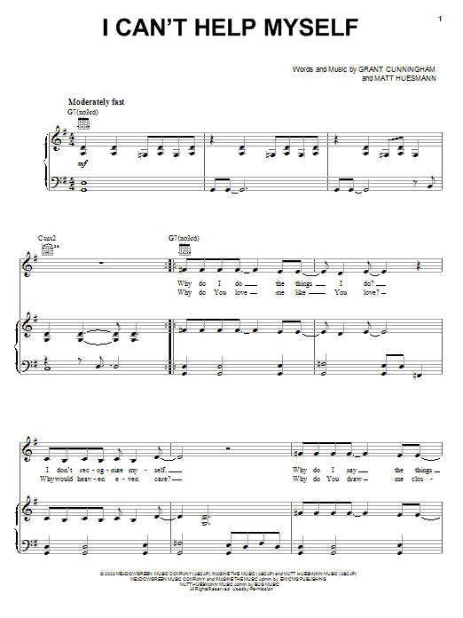 The Martins I Can't Help Myself sheet music notes and chords arranged for Piano, Vocal & Guitar Chords (Right-Hand Melody)