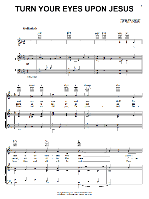 Newsboys Turn Your Eyes Upon Jesus sheet music notes and chords arranged for Piano, Vocal & Guitar Chords (Right-Hand Melody)