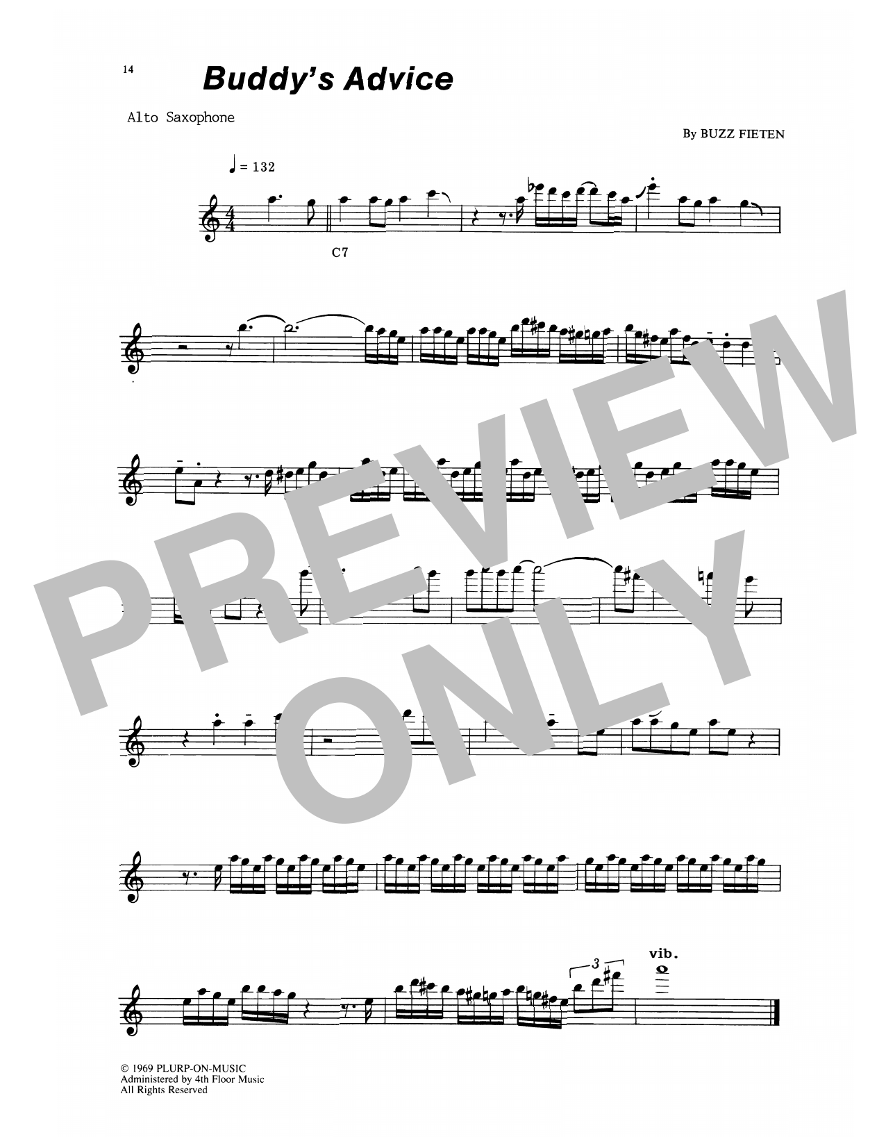 The Paul Butterfield Blues Band Buddy's Advice sheet music notes and chords arranged for Alto Sax Transcription