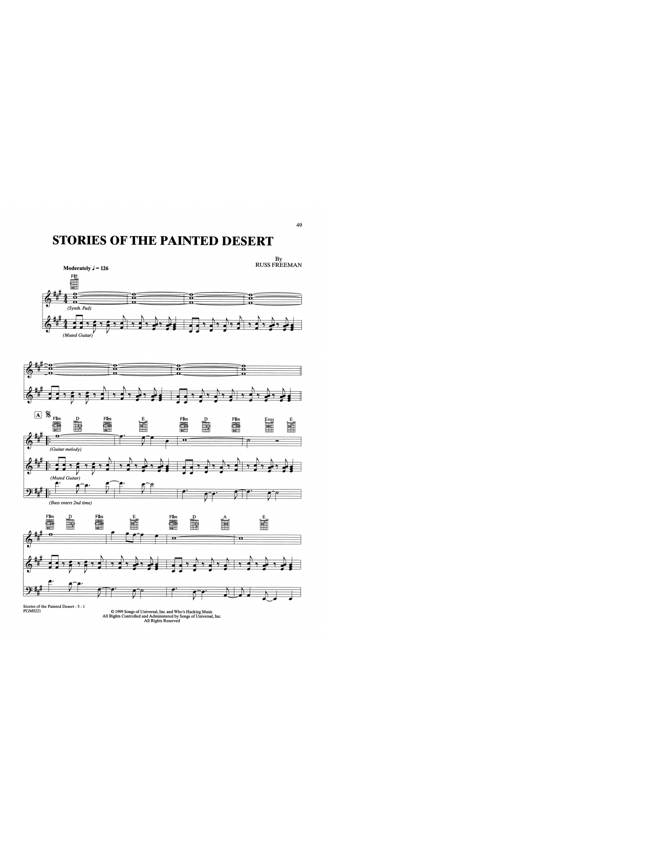 The Rippingtons Stories Of The Painted Desert sheet music notes and chords arranged for Solo Guitar