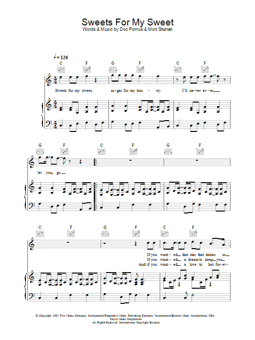 The Searchers Sweets For My Sweet sheet music notes and chords arranged for Trumpet Solo