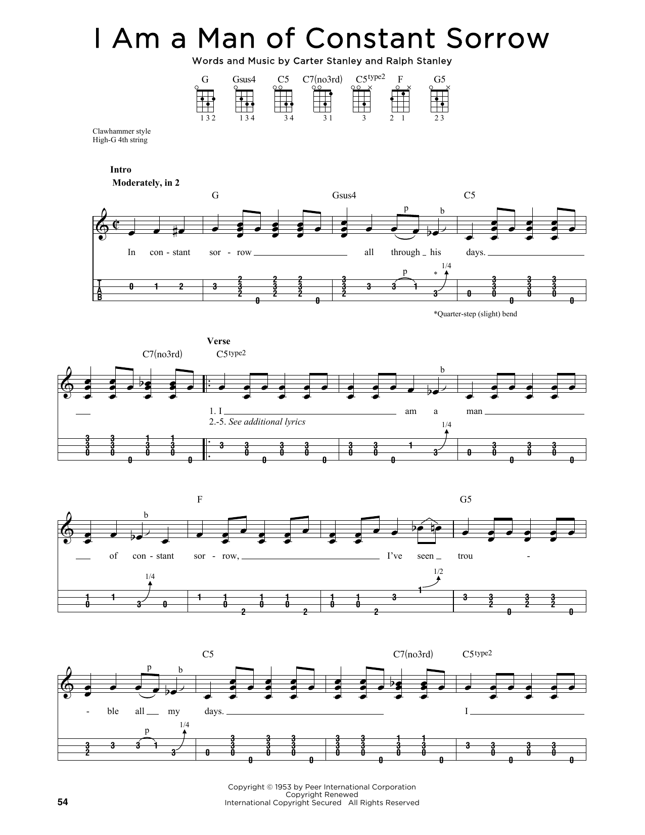 The Soggy Bottom Boys I Am A Man Of Constant Sorrow (from O Brother, Where Art Thou?) (arr. Jim Schustedt) sheet music notes and chords arranged for Ukulele
