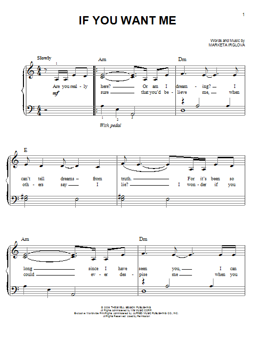 The Swell Season If You Want Me sheet music notes and chords arranged for Guitar Tab