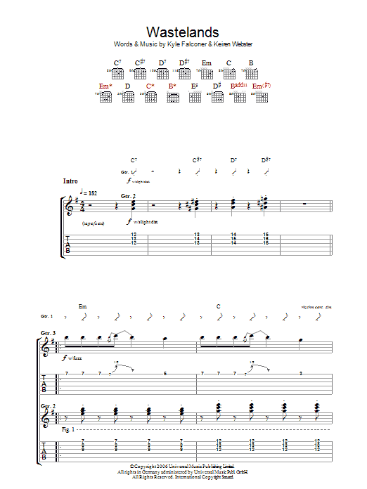 The View Wasteland sheet music notes and chords arranged for Guitar Tab