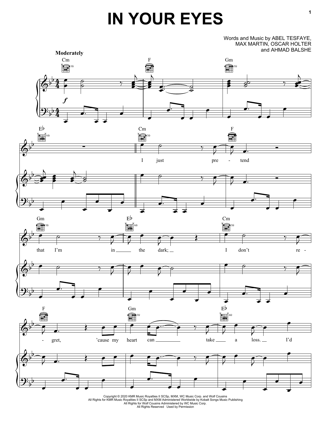 The Weeknd In Your Eyes sheet music notes and chords arranged for Ukulele