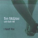 Tim McGraw with Faith Hill 'I Need You' Piano, Vocal & Guitar Chords (Right-Hand Melody)